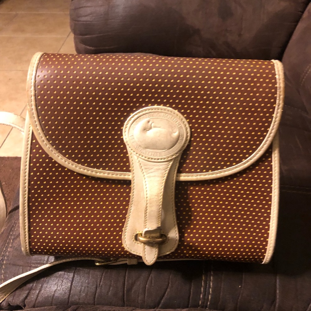 Vintage Essex Brown And Tan Dooney And Bourke Cross Body Purse